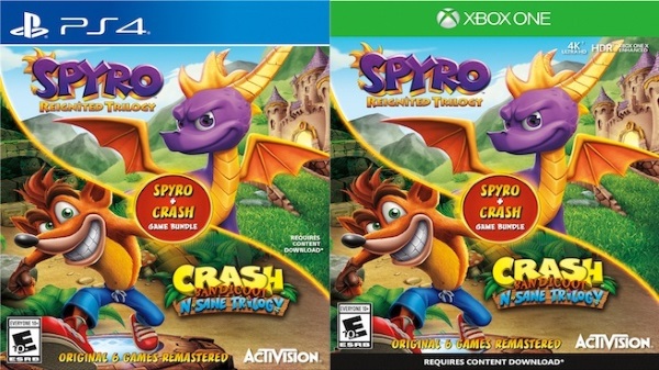 crash bandicoot spyro