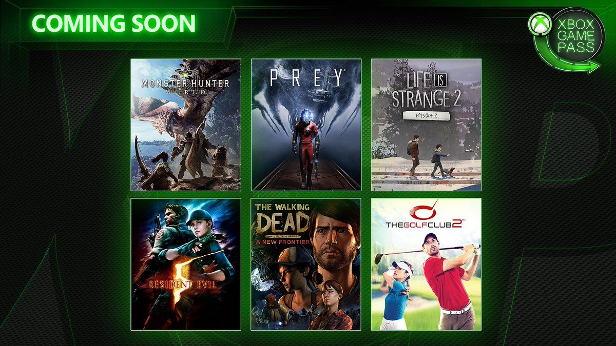 بازی‌های Prey، Monster Hunter World و Resident Evil 5 به سرویس Xbox Game Pass اضافه شدند